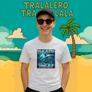 Tricou Bootleg Brainrot ** Tralalero Tralala Copii | Dama | Barbat - Img 9