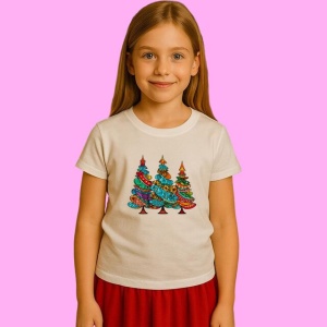 Tricou Brazi Decorati Colorati Stil Desen, din bumbac 100%, tricou alb, Copii | Dama | Barbat - Img 2