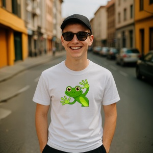 Tricou Broscuta Frog Simpatica - Copii | Dama | Barbat - Img 5