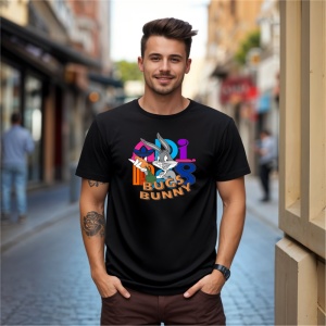 Tricou Bugs Bunne Eat Tricou Negru - Copii | Dama | Barbat - Img 9