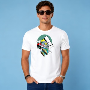 Tricou Bugs Bunny Pe Role Graffiti Streetwear, din bumbac 100% Copii | Dama | Barbat - Img 2