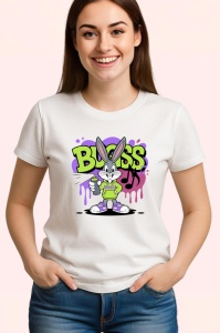Tricou Bugs Bunny roz violet cu hanorac si gluga Copii | Dama | Barbat Barbat - Img 3