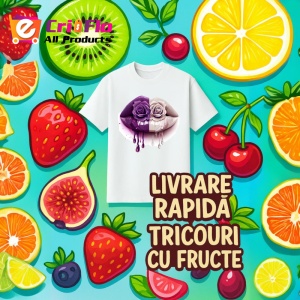 Tricou Buze femeie afine si cirese, Lip gloss, Copii | Dama - Img 18