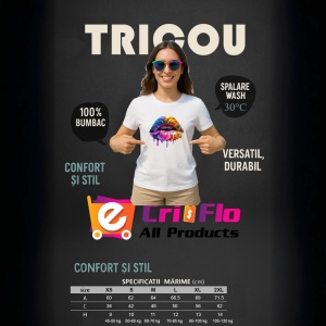Tricou Buze femeie capsuni si portocala, Lip gloss, Copii | Dama, culoare negru - Img 19