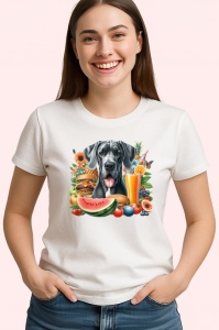 Tricou caine dog german pepene fructe cocktail tropical, Copii | Dama | Barbat