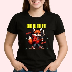 Tricou Cand nu mai pot Negru, Copii | Dama | Barbat - Img 2