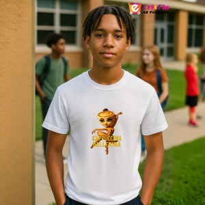 Tricou Cappuccina Ballerina Yellow ** Tralalero Tralala Copii | Dama | Barbat - Img 10
