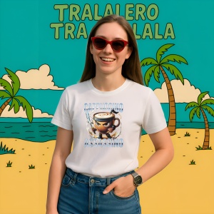 Tricou Cappuccino Assassino Anime ** Tralalero Tralala Copii | Dama | Barbat - Img 11