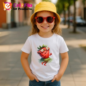Tricou Capsuna amuzanta de vara dansator, Fructe, Copii | Dama - Img 4