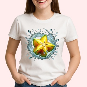 Tricou Carambola in explozie acvatica, Fructe, Copii | Dama - Img 2