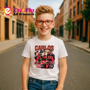 Tricou Carlos Sainz Colaj Artistic Masina Formula 1, Copii | Dama | Barbat - Img 6