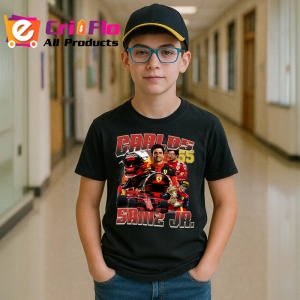 Tricou Carlos Sainz Junior Colaj Formula 1 Imagine Dinamica, Copii | Dama | Barbat - Img 6