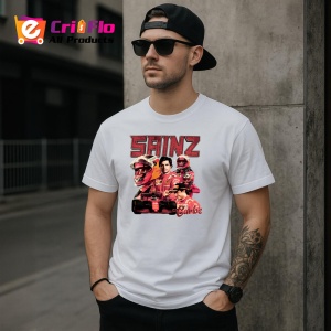 Tricou Carlos Sainz Poster Desen Formula 1 Masina Rosie, Copii | Dama | Barbat - Img 5