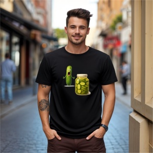 Tricou Castraveti speriati Negru, Copii | Dama | Barbat - Img 6