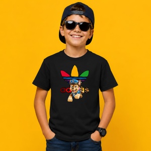 Tricou Catelus Patrula Urban Street Art Logo Colorat, din bumbac 100%, tricou negru, Copii | Dama | Barbat - Img 3