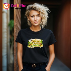 Tricou Cel Mai Bun Padurar Padure Munte V1, din bumbac 100%, tricou negru Dama | Barbat - Img 4