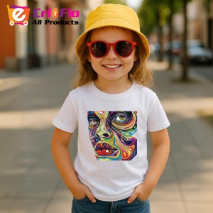 Tricou Chip uman cu contururi colorate abstracte Copii | Dama | Barbat - Img 11