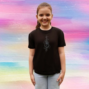 Tricou Chitara Note Muzicale Eleganta, Copii | Dama | Barbat, culoare negru - Img 8