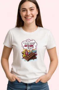 Tricou Chocolate Name Tag Amuzant, Copii | Dama | Barbat - Img 3
