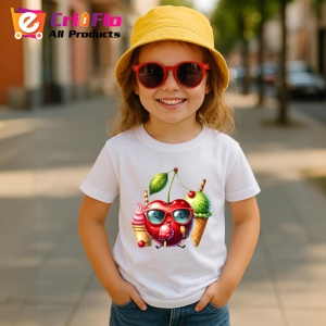 Tricou Cireasa de vara amuzanta inghetata, Fructe, Copii | Dama - Img 4