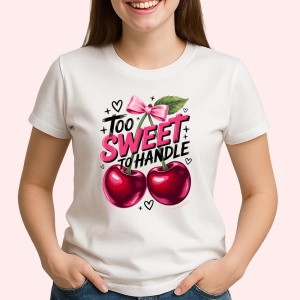 Tricou Cireasa Prea dulce sa fii manevrata, Fructe, Copii | Dama - Img 2