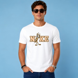 Tricou Coiot Desen Animat Logo Retro Maro, din bumbac 100% Copii | Dama | Barbat - Img 3
