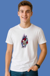 Tricou Cool Skeleton Santa, din bumbac 100% Copii | Dama | Barbat