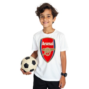 Tricou copii Arsenal FC din bumbac 100% - Img 2