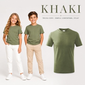 Tricou Copii Basic Malfini – 100% Bumbac, Mânecă Scurtă, 33 Culori pentru Fete și Băieți, Calitate Premium - Img 24