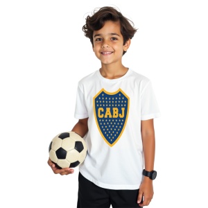 Tricou copii Boca Juniors din bumbac 100% - Img 6