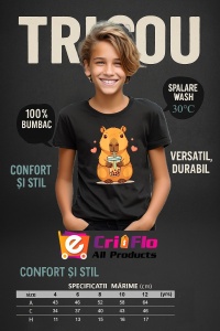 Tricou copii Capybara - bea cafea - Img 6