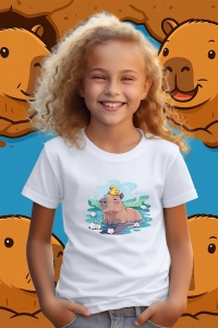 Tricou copii Capybara - inoata