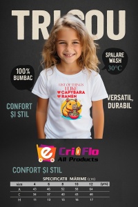 Tricou copii Capybara - Lista lucrurilor care imi place : ramen si capybara hawaii - Img 5