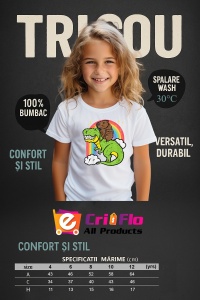 Tricou copii Capybara - T-rex - Img 4