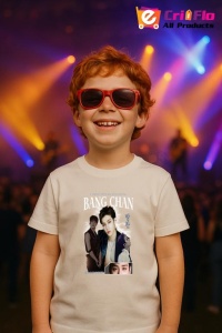 Tricou copii cu formatia CHRISTOPHER CHAN BANG BANG CHAN , din bumbac 100% - Img 9