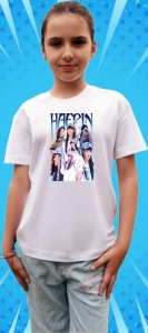 Tricou copii cu formatia HAERIN , din bumbac 100% - Img 7