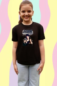 Tricou copii cu formatia JENNIE BLACK PINK , din bumbac 100% - Img 3