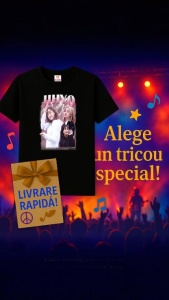 Tricou copii cu formatia JIHYO , din bumbac 100% - Img 6
