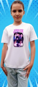 Tricou copii cu formatia JUNGKOOT 13 , din bumbac 100% - Img 7