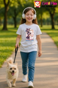 Tricou copii cu formatia NANCY X JOOE MAMOLAND , din bumbac 100% - Img 8