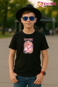 Tricou copii cu formatia PARK CHAEYOUNG ROSE , din bumbac 100% - Img 5