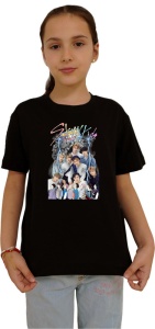 Tricou copii cu formatia STRAY KIDS , din bumbac 100%