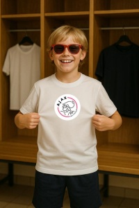 Tricou copii cu logo stema Ajax Amsterdam, din bumbac 100% - Img 8