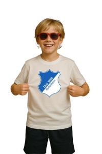 Tricou copii cu logo stema TSG Hoffenheim Germania, din bumbac 100%