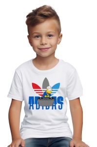 Tricou copii din bumbac 100% DJ Simpson, cu imprimeu pentru copii, îmbrăcăminte confortabilă, modă copii, cadou ideal