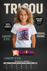 Tricou Copii din bumbac 100%, personalizat cu personajul Cade Bnae - Img 4