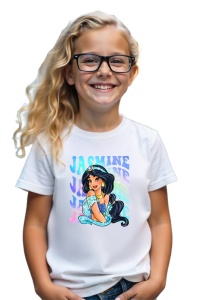 Tricou Copii din bumbac 100%, personalizat cu personajul Jasmine