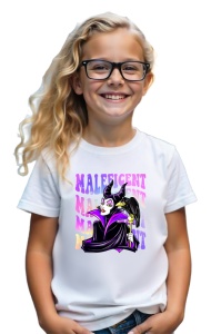 Tricou Copii din bumbac 100%, personalizat cu personajul Maleficient - Img 2