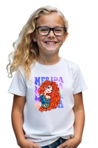 Tricou Copii din bumbac 100%, personalizat cu personajul Merida