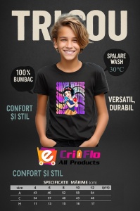 Tricou Copii din bumbac 100%, personalizat cu personajul Snow White - Img 9